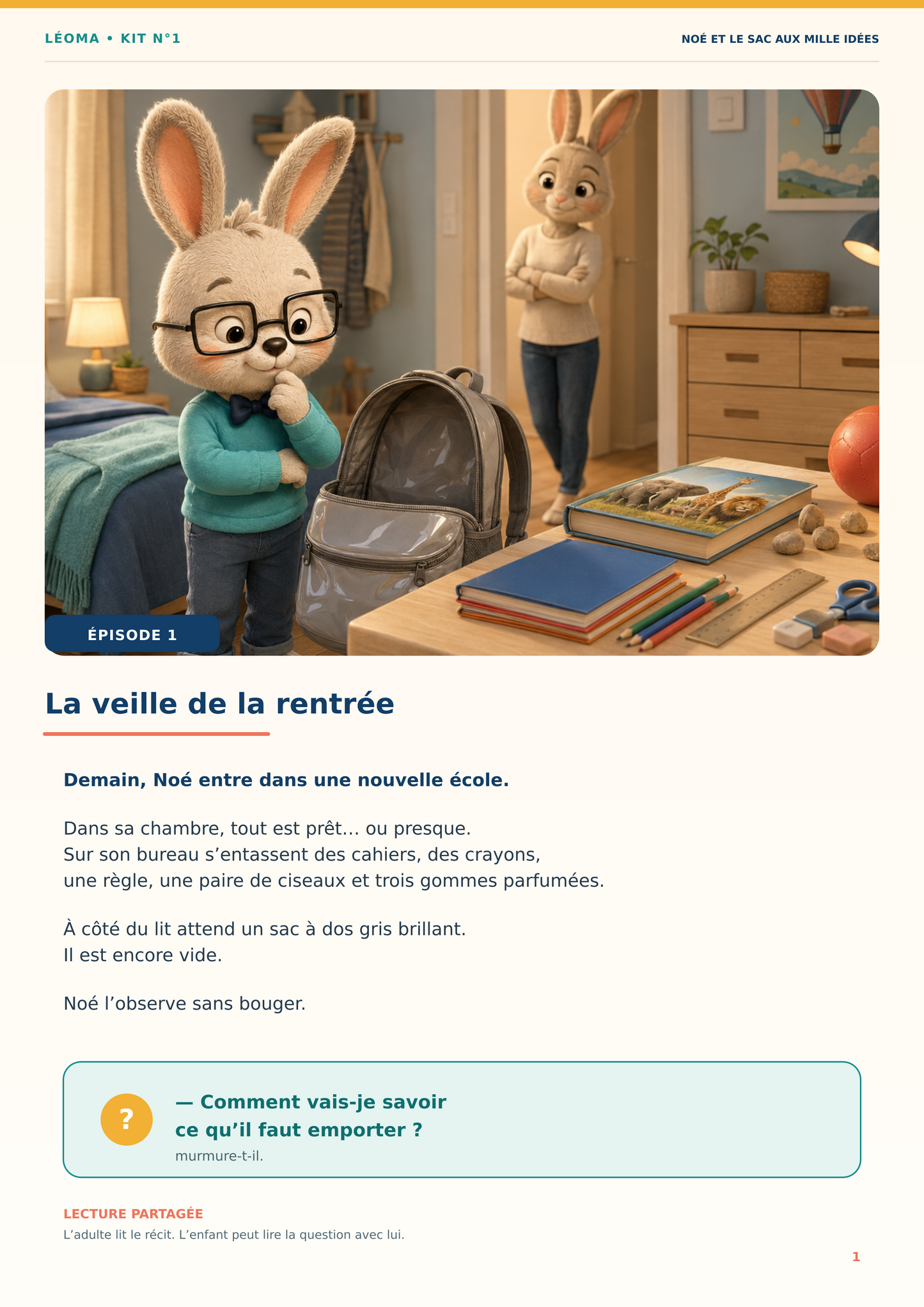 Kit n° 1 : Le sac à dos CP CE1 CE2